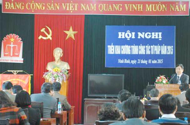 Ninh Bình: Triển khai chương trình công tác tư pháp năm 2015 