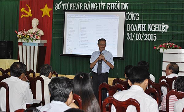 Bồi dưỡng kiến thức pháp luật kinh doanh cho doanh nghiệp tại Kiên Giang