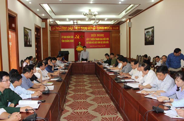 Quảng Ninh: tổ chức Hội nghị lấy ý kiến tham gia đối với dự thảo Bộ luật dân sự (sửa đổi) 
