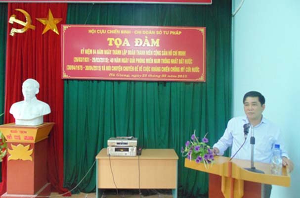 Chi đoàn Sở Tư pháp tỉnh Hà Giang tổ chức tọa đàm thanh niên