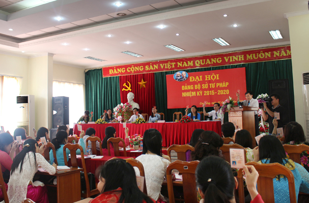 Đảng bộ Sở Tư pháp Cao Bằng: tổ chức Đại hội nhiệm kỳ 2015-2020 