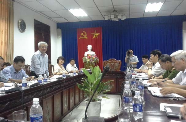 Đoàn công tác của Ban chỉ đạo thực hiện thí điểm chế định thừa phát lại Trung ương làm việc tại Nghệ An