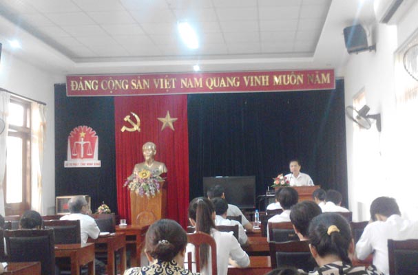 Sở Tư pháp Ninh Bình: Học tập, quán triệt Nghị quyết 39-NQ/TW của Bộ Chính trị