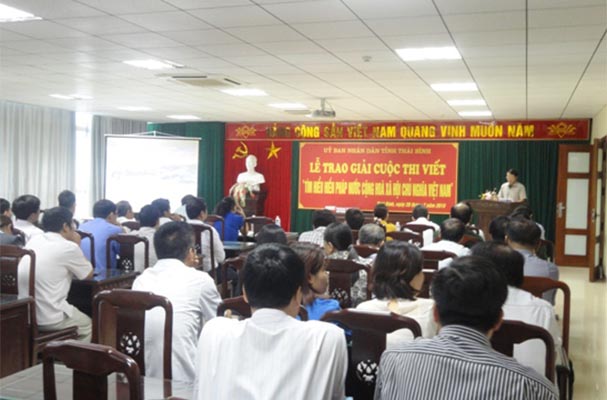 Thái Bình: Tổng kết cuộc thi viết tìm hiểu Hiến pháp nước Cộng hòa xã hội chủ nghĩa Việt Nam
