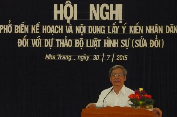 Khánh Hòa: Hội nghị phổ biến kế hoạch và nội dung lấy ý kiến dự thảo Bộ luật Hình sự (sửa đổi)