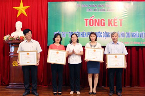 Quảng  Ngãi: Tổng kết cuộc thi “Tìm hiểu Hiến pháp nước CHXHCN Việt Nam” trên địa bàn tỉnh 