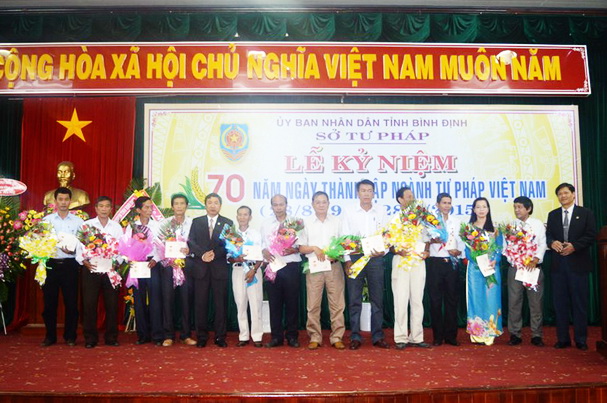Bình Định: Tổ chức Lễ Kỷ niệm 70 năm ngày truyền thống ngành Tư pháp Việt Nam