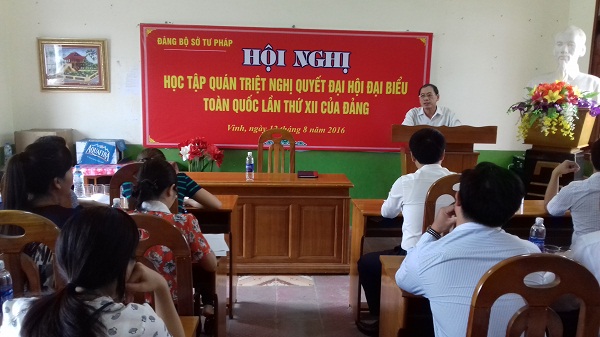 Đảng bộ STP Nghệ An tổ chức HN học tập, quán triệt và triển khai Nghị quyết Đại hội XII của Đảng