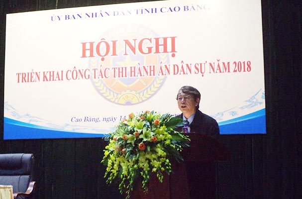 Cao Bằng: Công tác thi hành án dân sự là nhiệm vụ của cả hệ thống chính trị