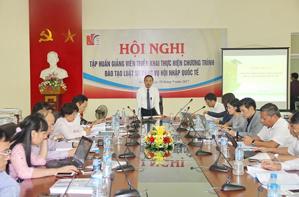 Hội nghị tập huấn giảng viên đào tạo luật sư phục vụ hội nhập quốc tế