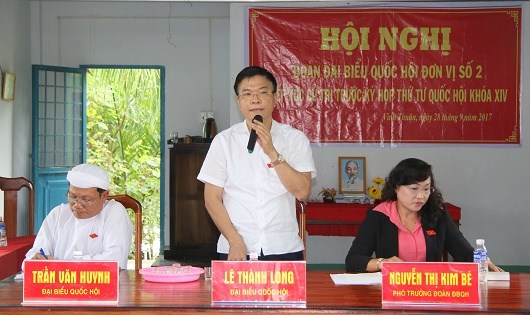 Bộ trưởng Lê Thành Long tiếp xúc cử tri tại Kiên Giang: tiếp tục đồng hành cùng cử tri