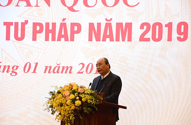Phát biểu của Thủ tướng Chính phủ Nguyễn Xuân Phúc tại Hội nghị toàn quốc triển khai công tác tư pháp năm 2019