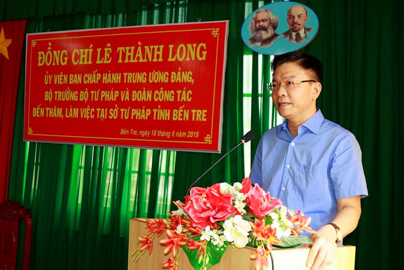 Bộ trưởng Lê Thành Long: “Tháo gỡ” nhiều khó khăn, vướng mắc cho Tư pháp Bến Tre