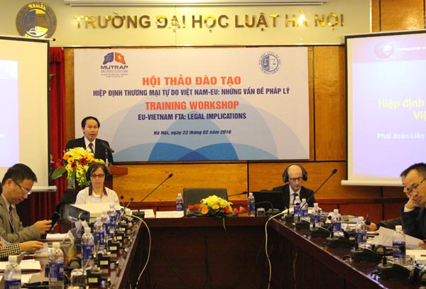 Hội thảo “Hiệp định thương mại tự do Việt Nam – EU: Những vấn đề pháp lý”