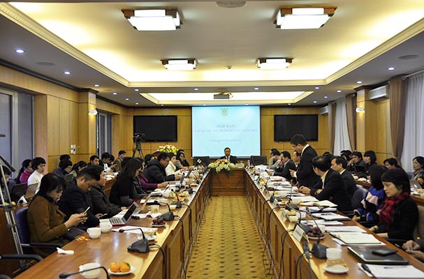 Bộ Tư pháp tổ chức họp báo Quý IV năm 2015 