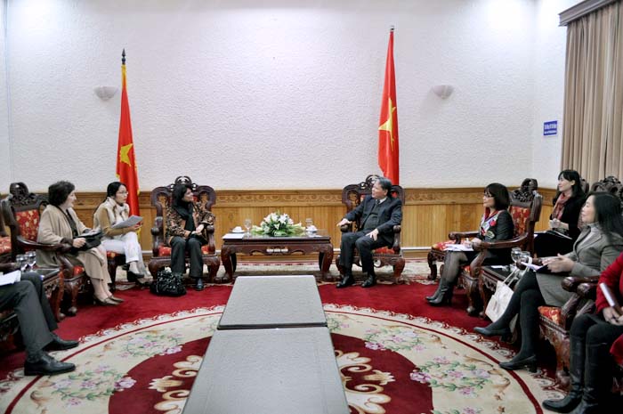 Minister Ha Hung Cuong held a solemn reception with Ms. Pratibha Mehta, U.N Resident Coordinator in Vietnam