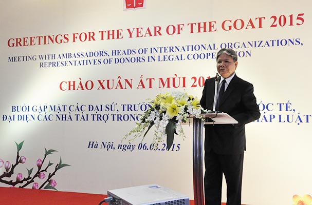 Ministry of Justice met with Ambassadors and representatives of foreign donors in Vietnam