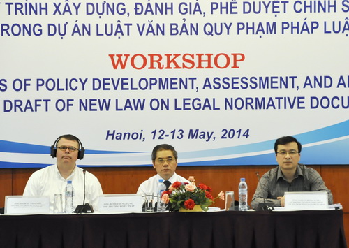 The process of policy development, assessment and approval in the bill of new law on legal normative documents