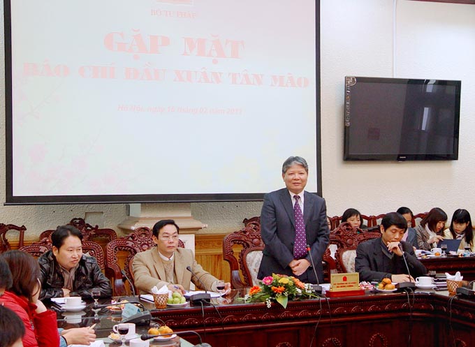 Ministry of Justice to organize Lunar New Year press meeting