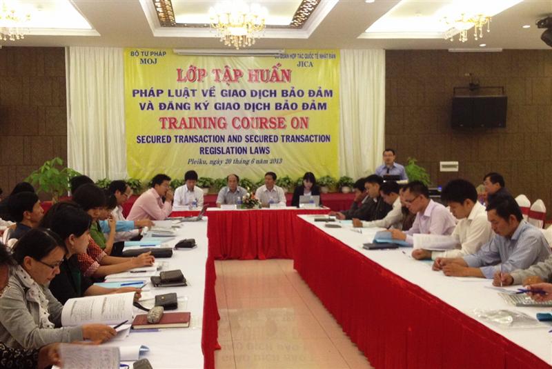Gia Lai Province hosted a training law on secured transactions