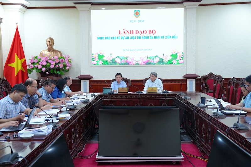 ​Tiếp tục rà soát, hoàn thiện dự án Luật Thi hành án dân sự (sửa đổi)