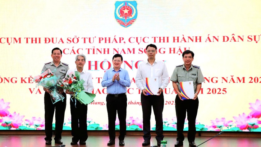 Tổng kết công tác thi đua khen thưởng năm 2024 Cụm thi đua Khối cơ quan Tư pháp các tỉnh Nam sông Hậu