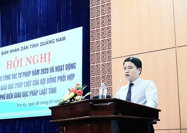 UBND tỉnh Quảng Nam tổ chức Hội nghị triển khai công tác tư pháp năm 2020
