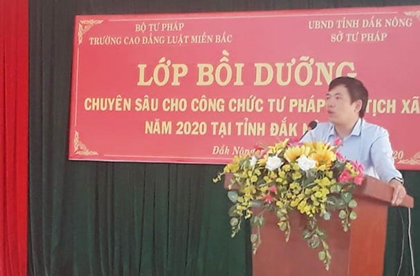 Bồi dưỡng chuyên sâu cho công chức Tư pháp – Hộ tịch ở cơ sở trên địa bàn tỉnh Đắk Nông