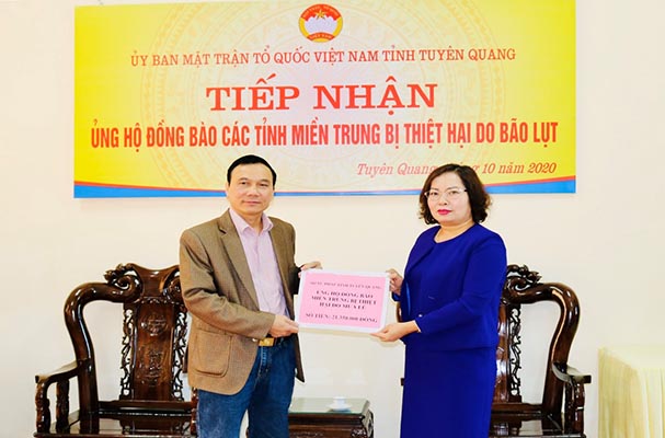 Sở Tư pháp tỉnh Tuyên Quang phát động ủng hộ đồng bào miền Trung bị thiệt hại do bão lũ