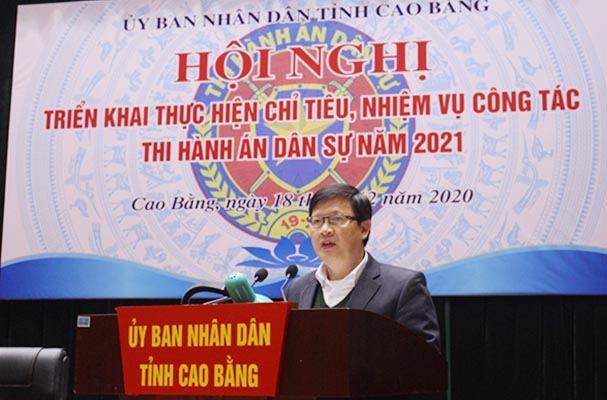 Thứ trưởng Mai Lương Khôi dự Hội nghị triển khai công tác THADS năm 2021 tại tỉnh Cao Bằng
