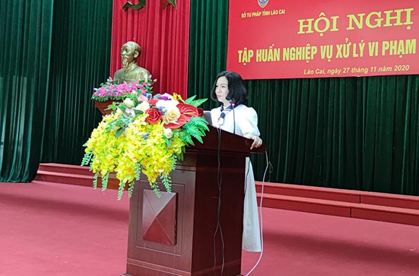 Hội  nghị tập huấn nghiệp vụ xử lý vi phạm hành chính tại tỉnh Lào Cai