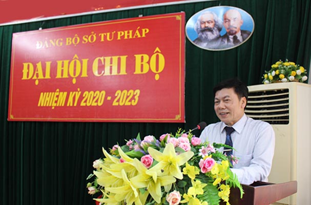 Cao Bằng: Các chi bộ trực thuộc Đảng bộ Sở Tư pháp tổ chức thành công ĐH nhiệm kỳ 2020 - 2022