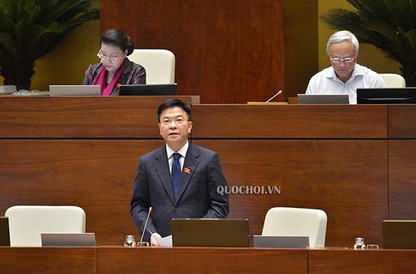 Bộ trưởng Lê Thành Long báo cáo bổ sung 3 nội dung được quan tâm trong sửa đổi Luật Giám định tư pháp