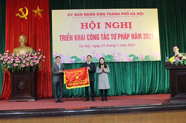 Thứ trưởng Nguyễn Khánh Ngọc dự Hội nghị triển khai công tác Tư pháp năm 2021 của thành phố Hà Nội