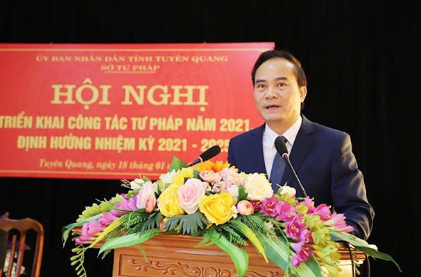 Tuyên Quang: Tổ chức Hội nghị triển khai công tác tư pháp năm 2021