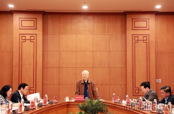 Tổng Bí thư Nguyễn Phú Trọng chủ trì Cuộc họp Thường trực BCĐ Trung ương về phòng, chống tham nhũng, tiêu cực