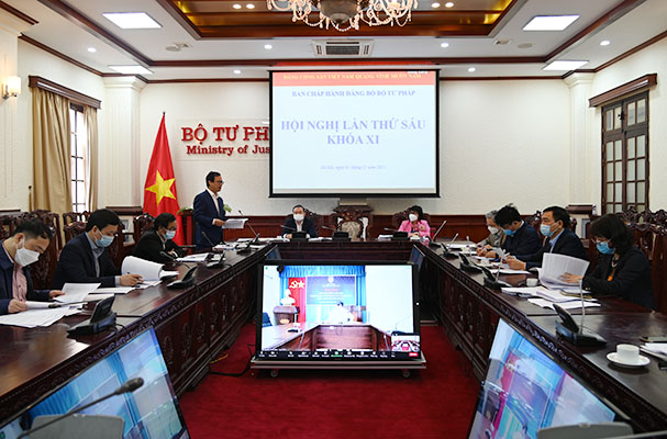 Hội nghị Ban chấp hành Đảng bộ Bộ Tư pháp lần thứ sáu khóa XI