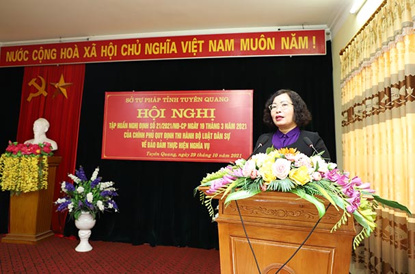 Tuyên Quang: Hội nghị tập huấn Nghị định số 21/2021/NĐ-CP ngày 19 tháng 3 năm 2021