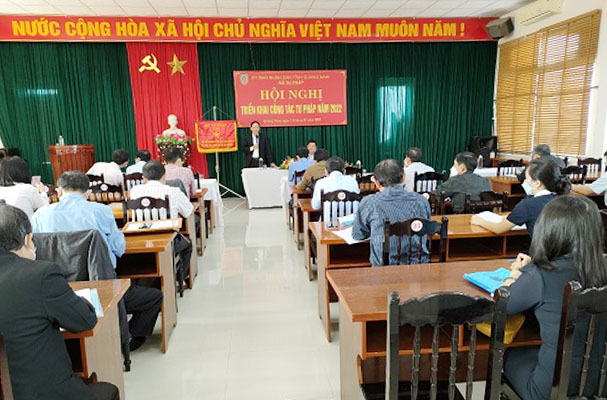 Sở Tư pháp Quảng Nam tổ chức Hội nghị triển khai công tác Tư pháp năm 2022