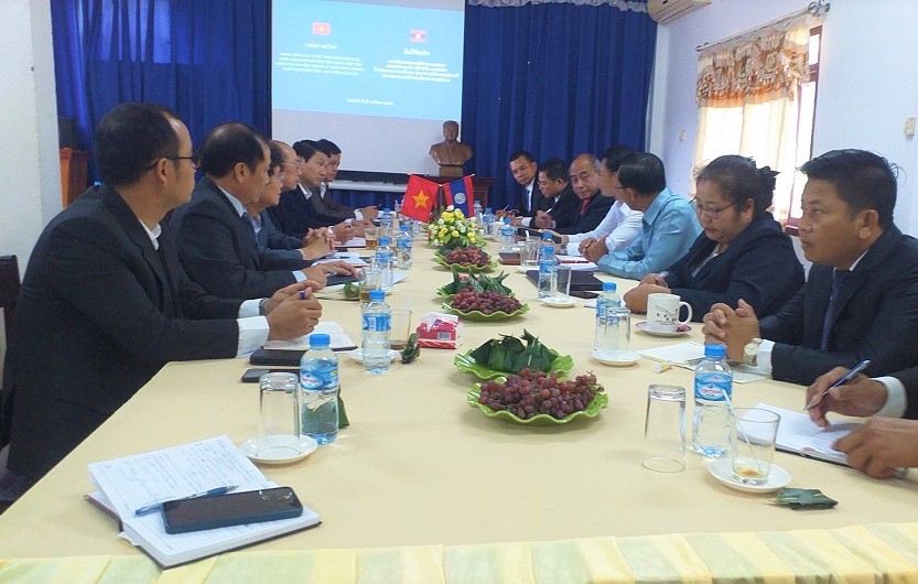 STP tỉnh Kon Tum: Thăm và làm việc với  Sở Tư pháp tỉnh Attapư, Nước Cộng hòa dân chủ nhân dân Lào