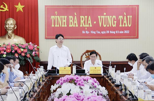 Thứ trưởng Bộ Tư pháp Nguyễn Thanh Tịnh làm việc tại tỉnh Bà Rịa – Vũng Tàu