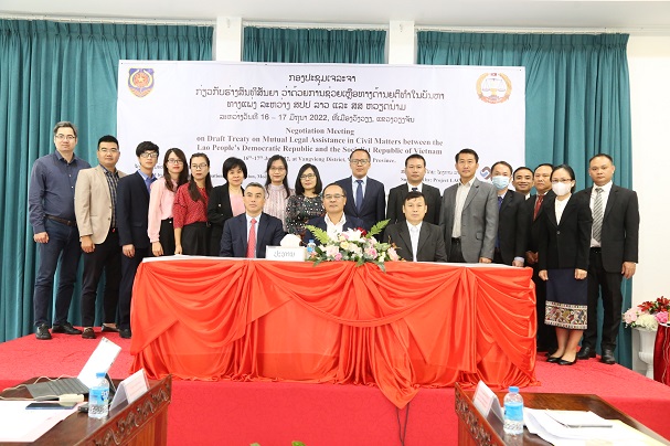 Kết thúc tốt đẹp vòng đàm phán thứ nhất DT Hiệp định TTTP trong lĩnh vực dân sự Việt Nam - Lào