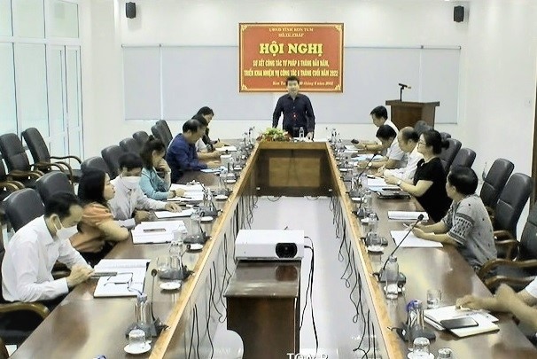 Sở Tư pháp tỉnh Kon Tum tổ chức sơ kết công tác tư pháp 6 tháng đầu năm 2022