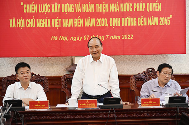 Chủ tịch nước Nguyễn  Xuân Phúc: Đổi mới tổ chức và hoạt động của Bộ Tư pháp đáp ứng yêu cầu CCTP