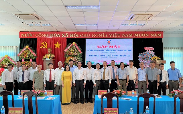 Kỷ niệm 77 năm ngày truyền thống ngành Tư pháp và 40 năm thành lập Sở Tư pháp tỉnh Đắk Lắk