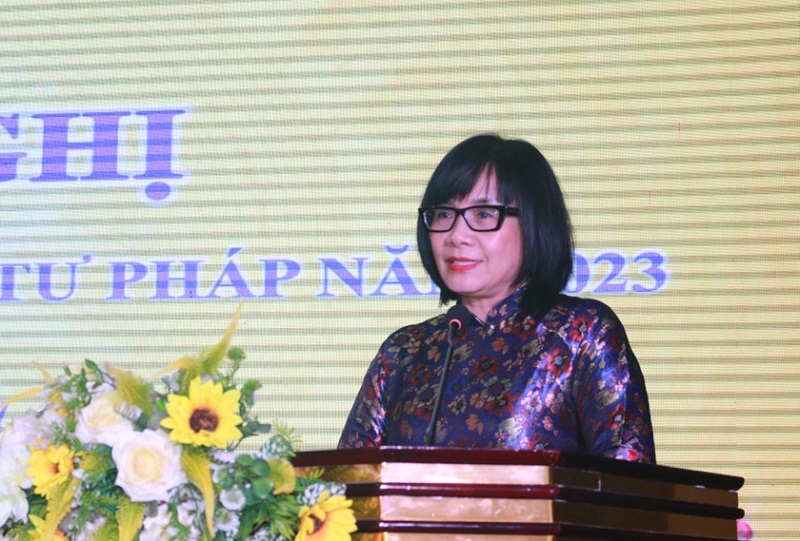 Thứ trưởng Đặng Hoàng Oanh dự Hội nghị triển khai công tác Tư pháp Nghệ An năm 2023