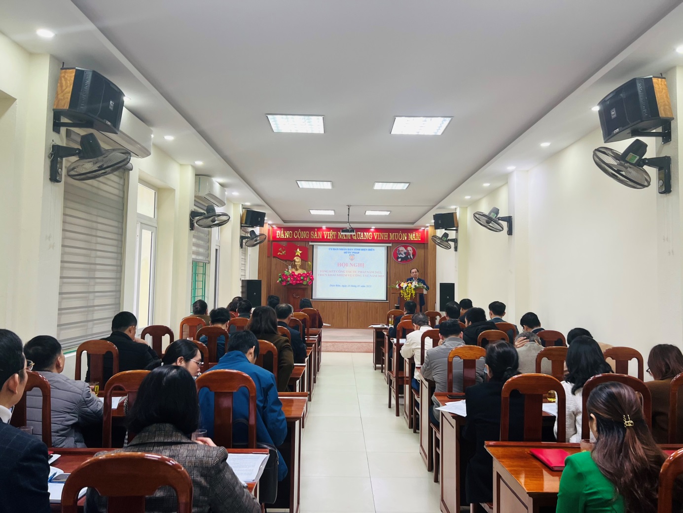 Sở Tư pháp tỉnh Điện Biên tổ chức Hội nghị triển khai công tác tư pháp năm 2023