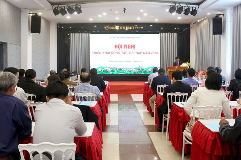Bình Định: Hội nghị triển khai công tác Tư pháp năm 2023