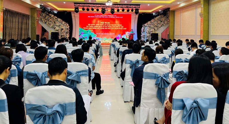 Lào Cai: Tập huấn kiến thức, kỹ năng truyền thông dự thảo chính sách trong quá trình xây dựng VBQPPL