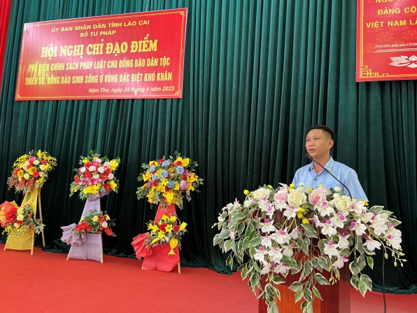 Lào Cai: Tổ chức Hội nghị chỉ đạo điểm phổ biến chính sách pháp luật